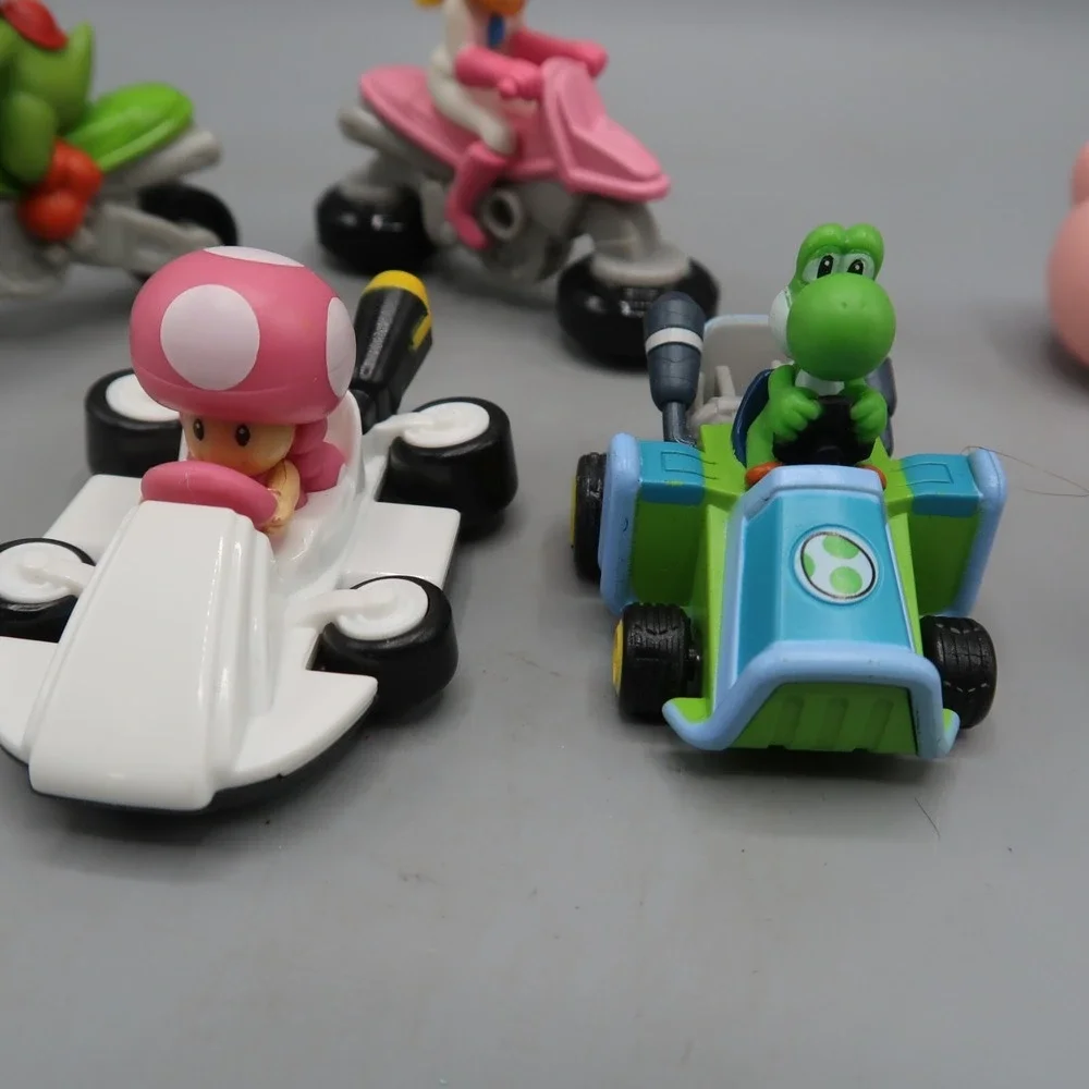 2018 McDonalds Super MARIO KART  CAR RACER Happy Meal Toy Lot of 6